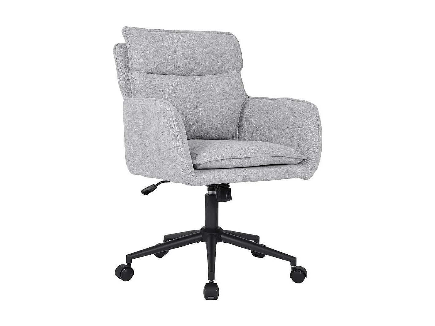 Home Deluxe Chaise de bureau CORA Tissu gris - hauteur réglable