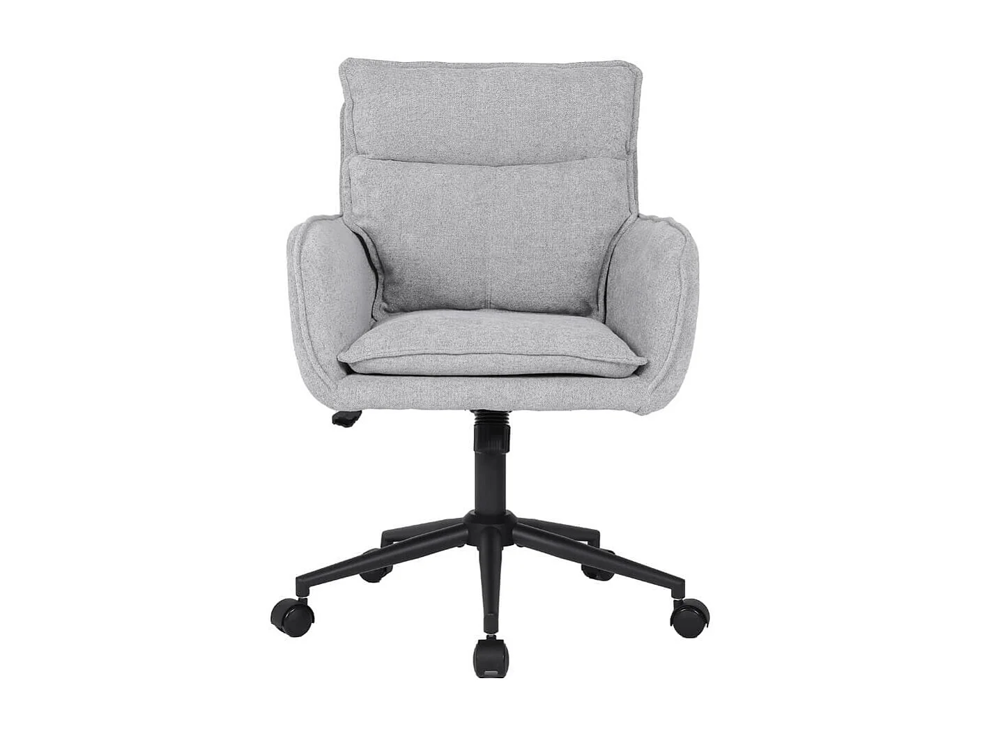 Home Deluxe Chaise de bureau CORA Tissu gris - hauteur réglable