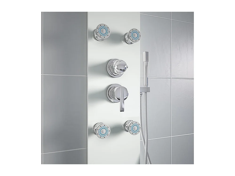 Home Deluxe Panneau de douche DIVE blanc