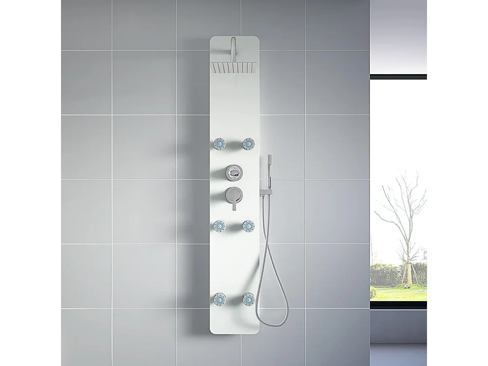 Home Deluxe Panneau de douche DIVE blanc