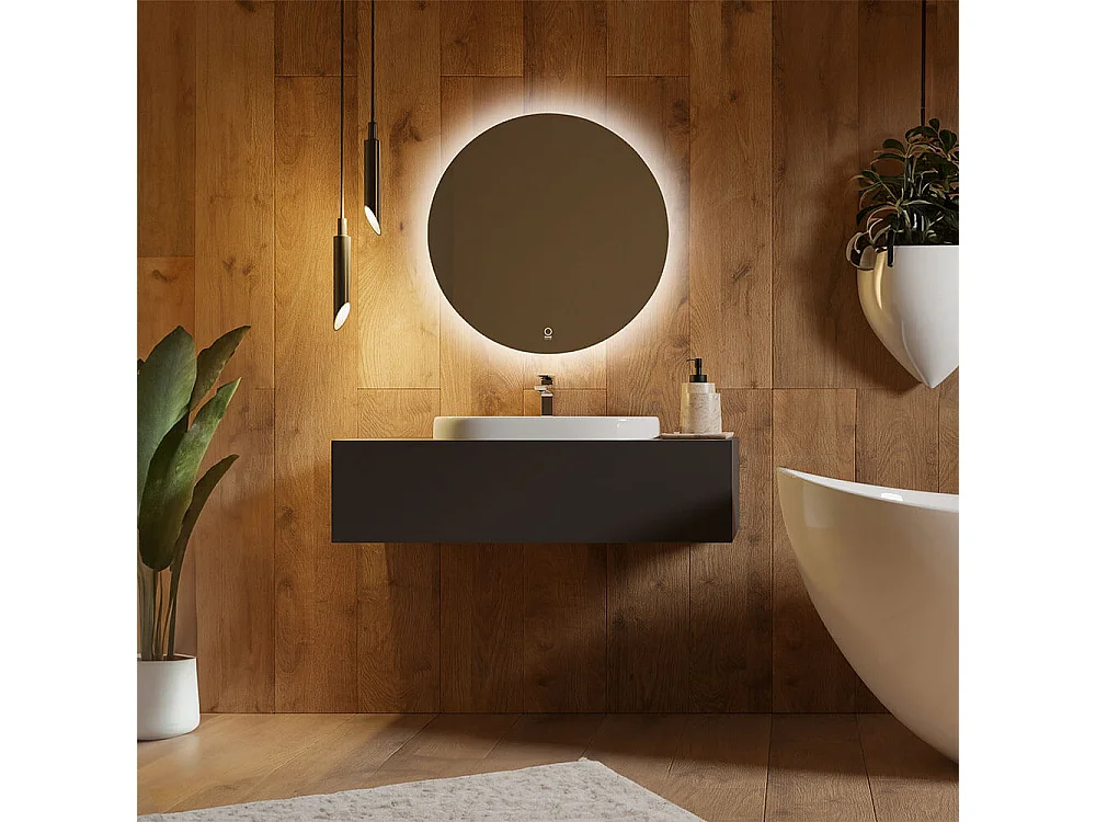 Home Deluxe - Miroir LED rond SILA | Taille : 60 cm