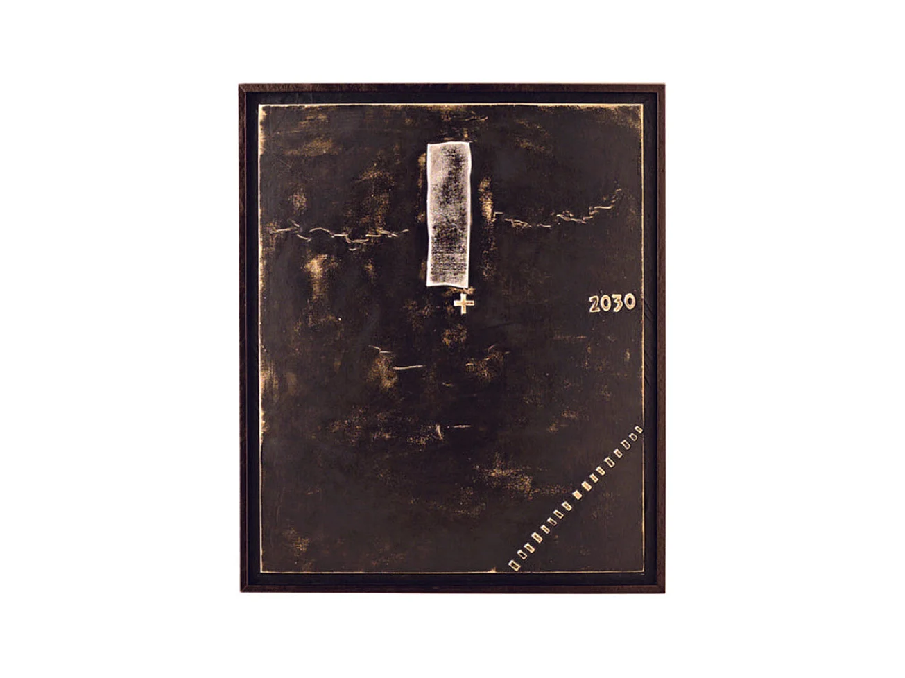 Plus,  Olio su tela   (3cm X 100cm H. 120cm)| Duzzle