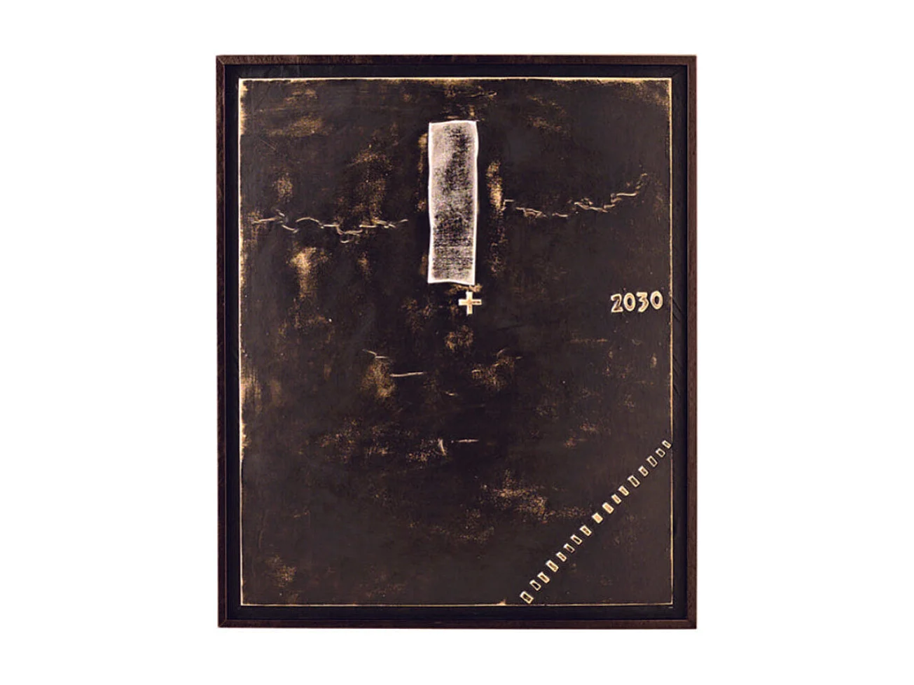 Plus,  Olio su tela   (3cm X 100cm H. 120cm)| Duzzle