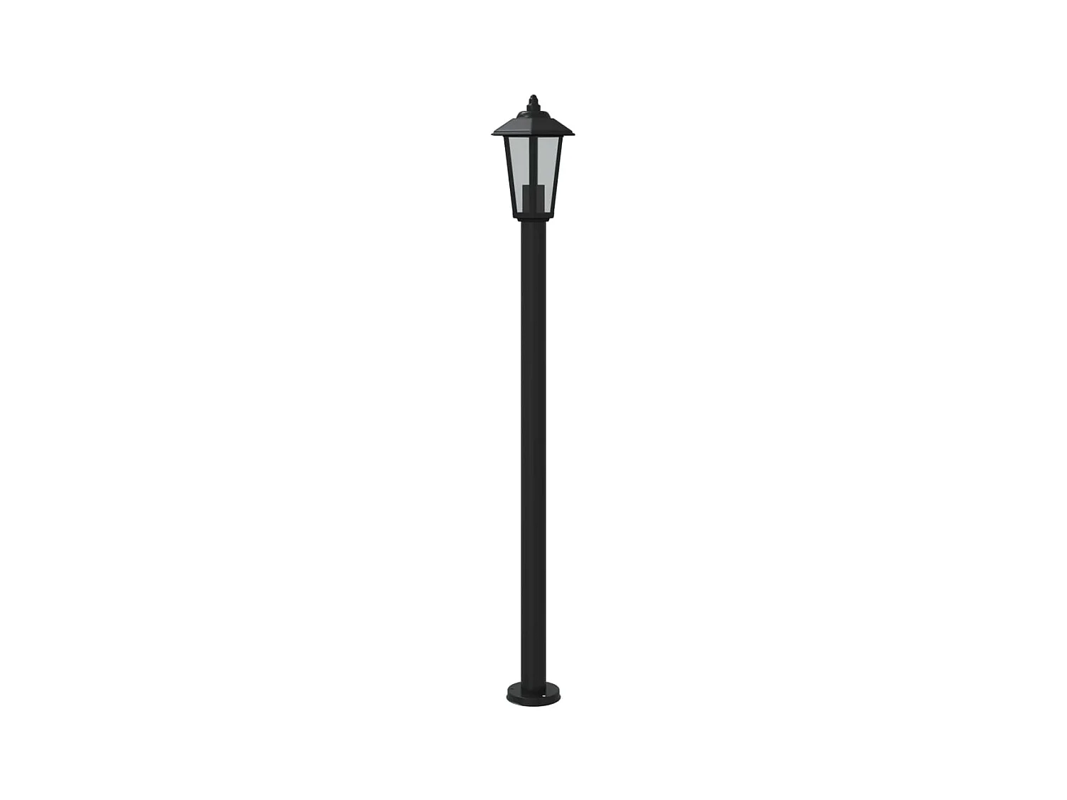 Lampadaires d'extérieur 3 pcs argenté 11 x 11 x 120 cm 02_0042548