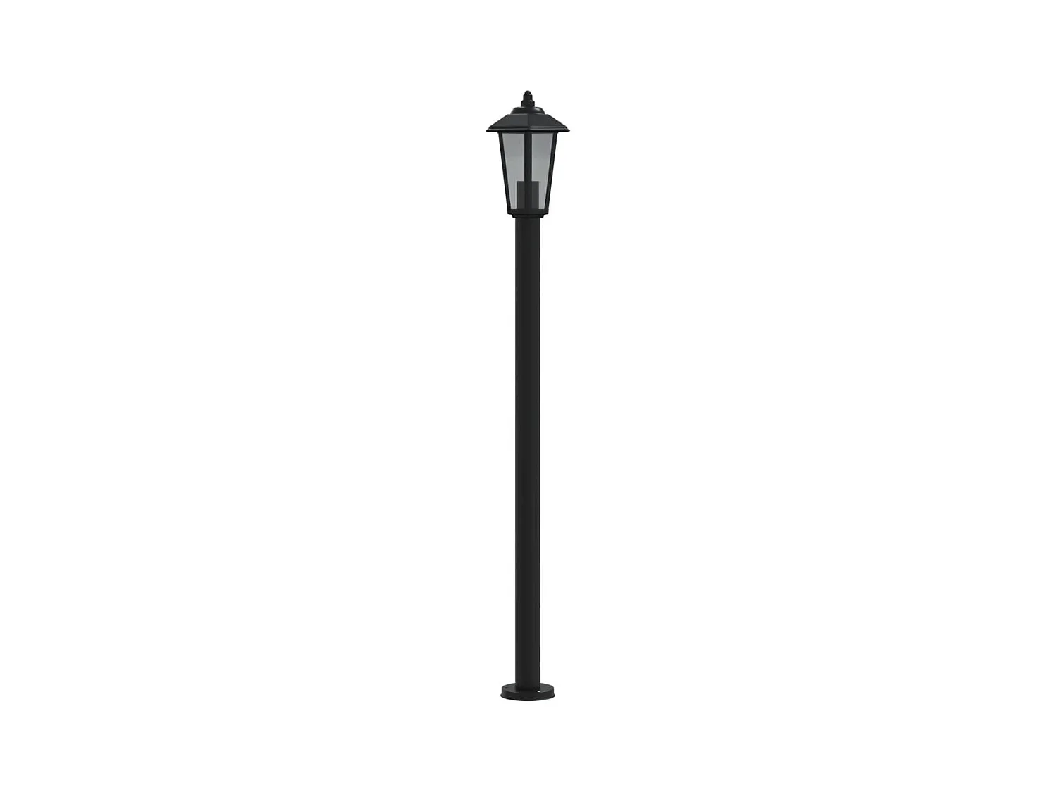 Lampadaires d'extérieur 3 pcs argenté 11 x 11 x 120 cm 02_0042548