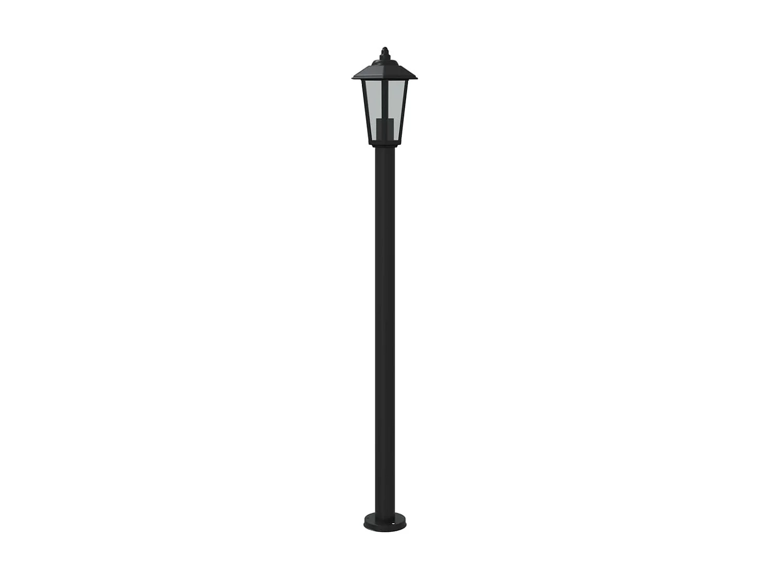 Lampade da terra per esterno 3 pz 120 cm acciaio inox nero 02_0042548