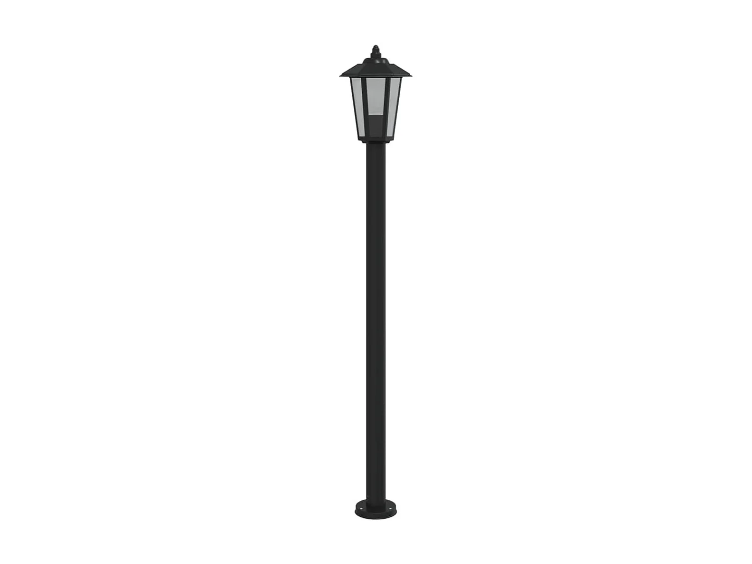 Lampade da terra per esterno 3 pz 120 cm acciaio inox nero 02_0042548