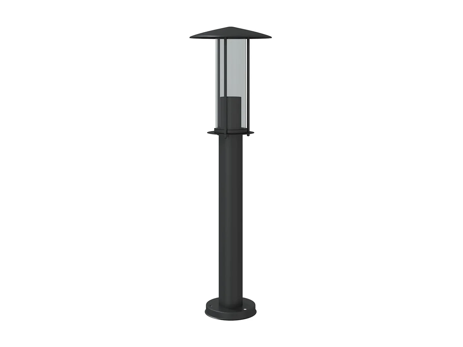 Lampadaires d'extérieur 3 pcs argenté 13 x 13 x 60 cm 02_0042551