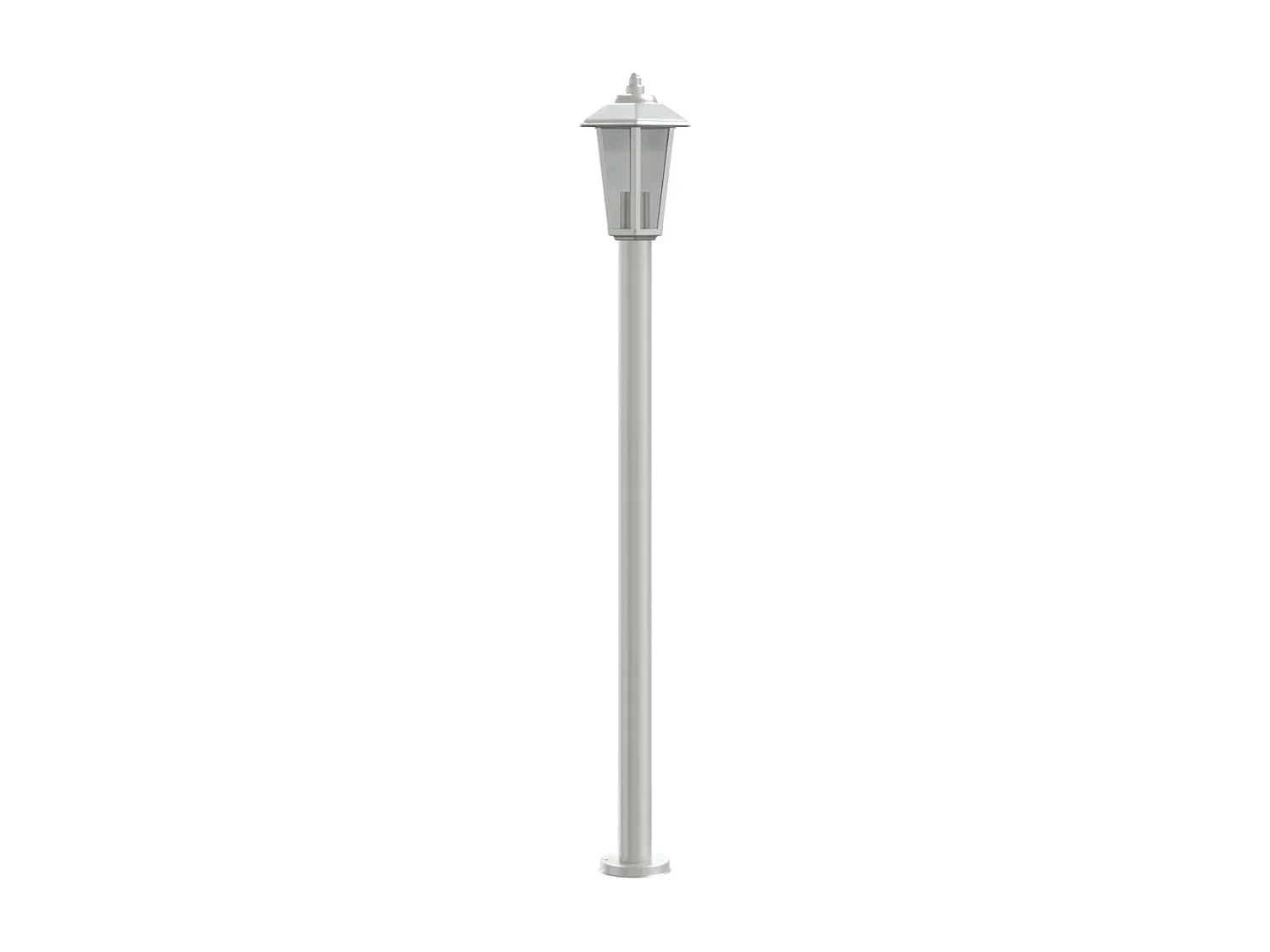 Lampadaire d'extérieur argenté 120 argenté 11 x 11 x 120 cm 02_0042516