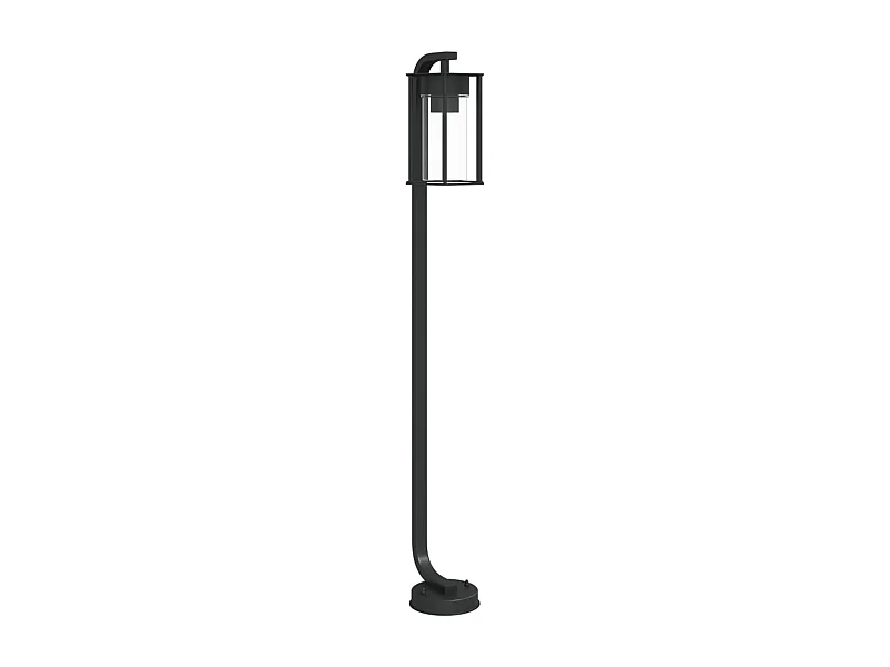 Lámpara de pie exterior 100 cm acero inoxidable negro 02_0042504