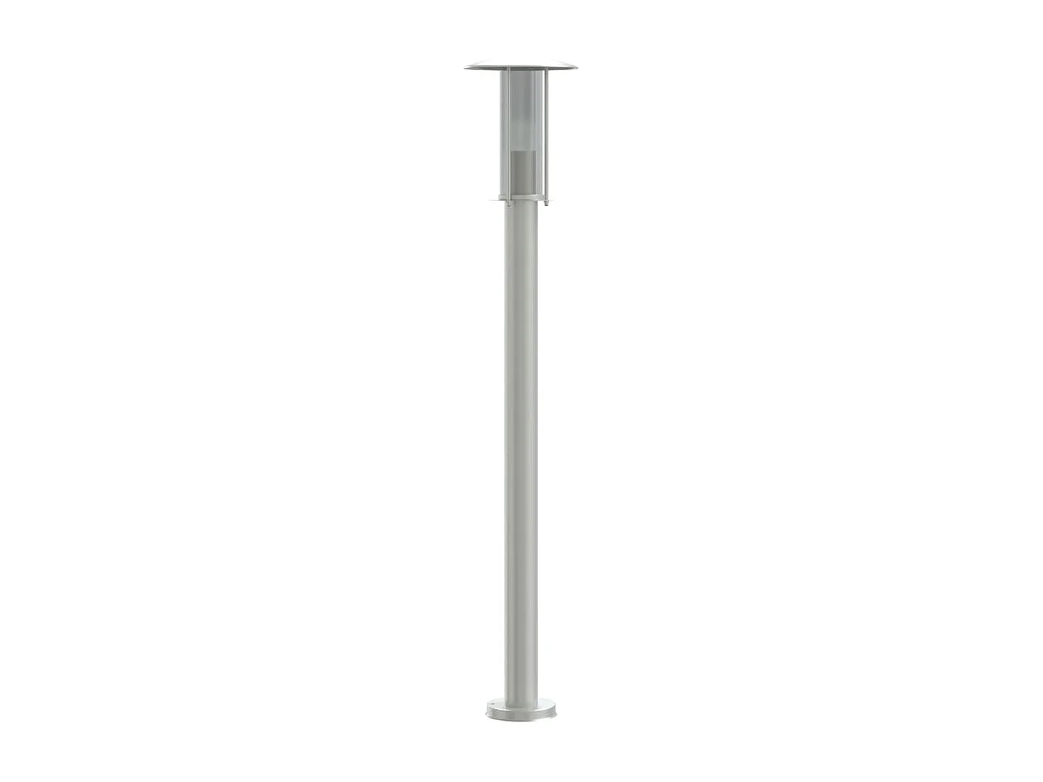 Lampade da terra per esterno 3 pz argento 100 cm acciaio inox Argento 02_0042555
