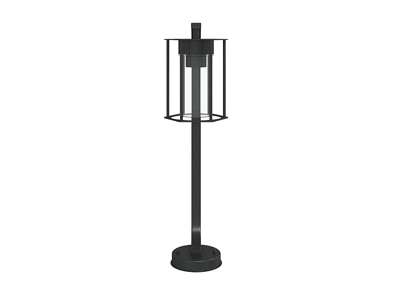 Lampada da terra per esterno 60 cm acciaio inox nero 02_0042511