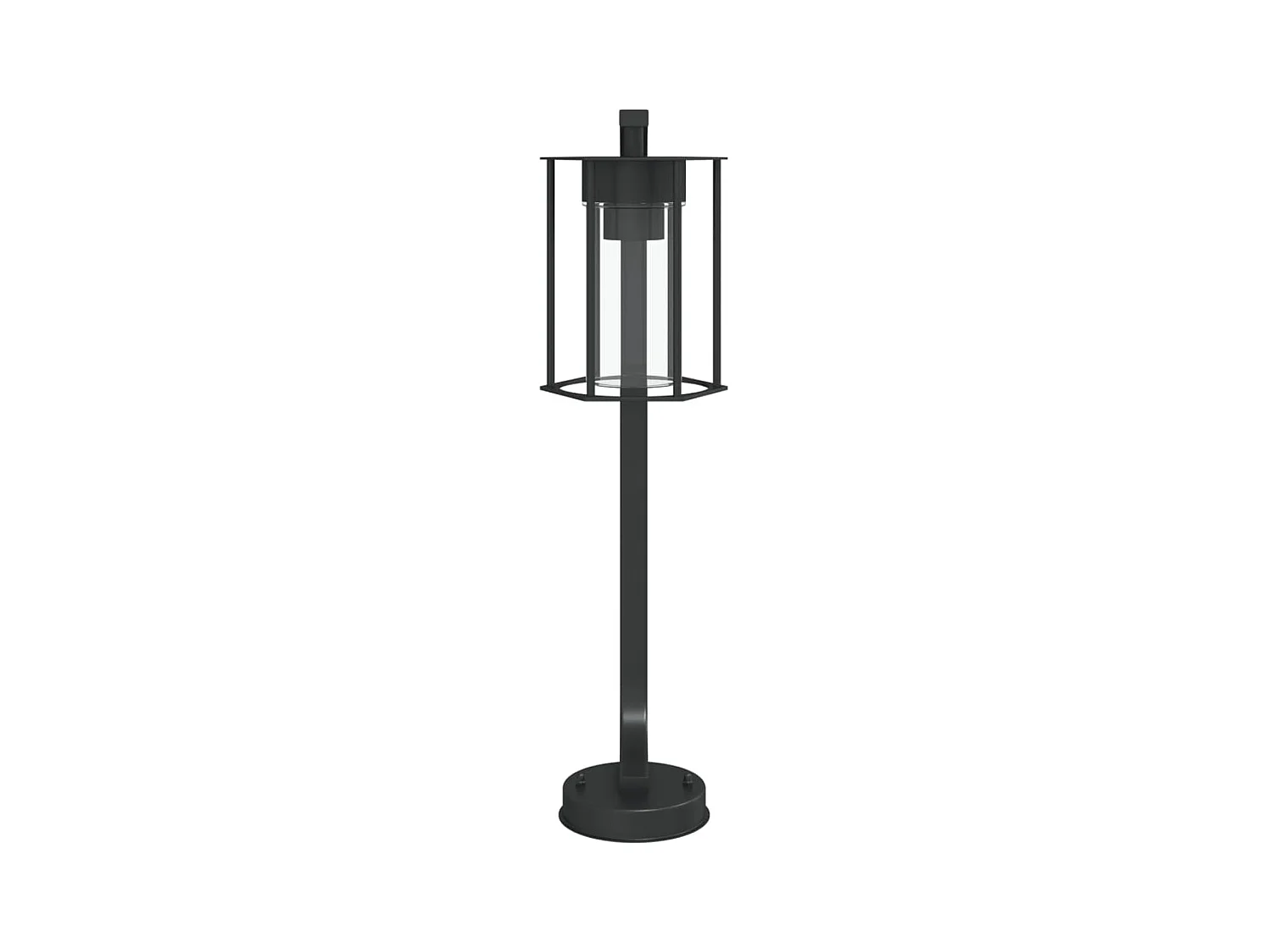 Lampadaire d'extérieur 60 cm argenté 13 x 13 x 60 cm 02_0042511