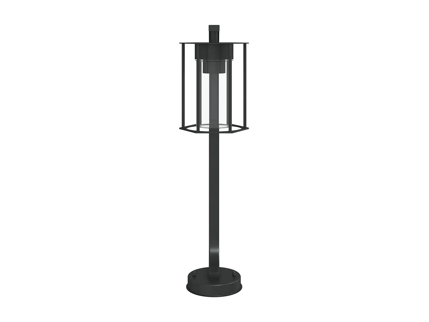 Lampadaire d'extérieur 60 cm argenté 13 x 13 x 60 cm 02_0042511