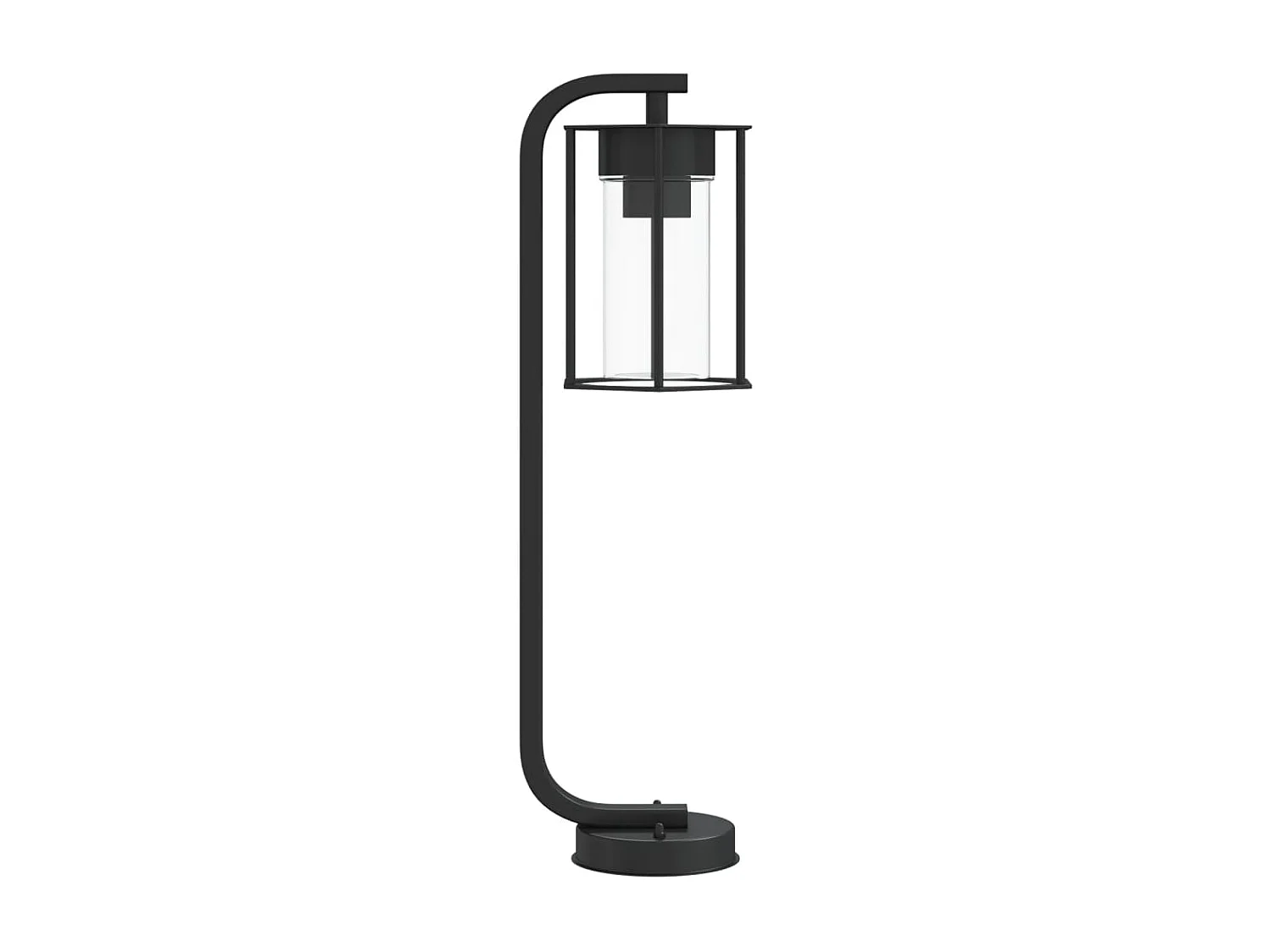 Lampada da terra per esterno 60 cm acciaio inox nero 02_0042511