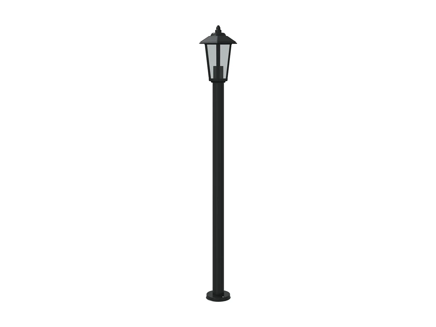 Lampadaire d'extérieur 120 cm argenté 11 x 11 x 120 cm 02_0042507