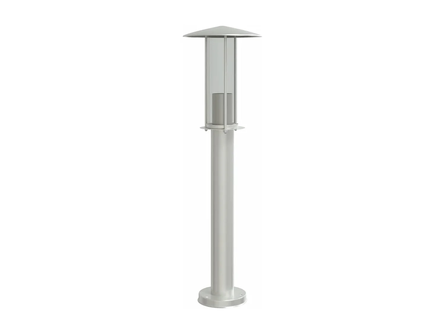 Lampade da terra per esterno 3 pz argento 60 cm acciaio inox Argento 02_0042560