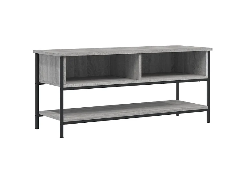 Suporte de TV multimídia prateleira de TV aparador de TV sala de jantar sala de estar quarto sonoma 100 x 35 x 45 cm madeira projetada cinza 02_0028333