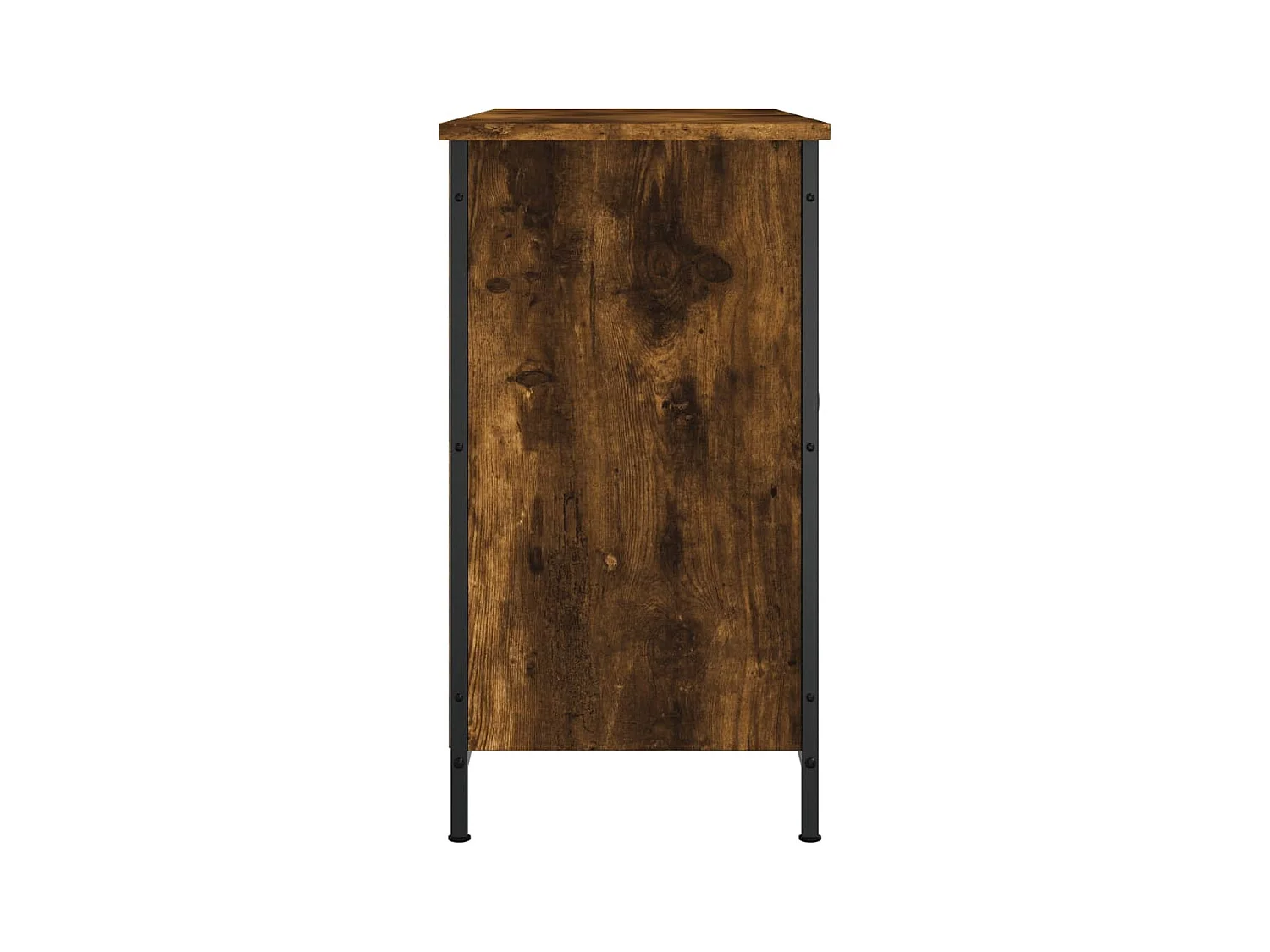 Meuble TV multimédia étagère bois marron 100 x 35 x 65 cm 02_0027278