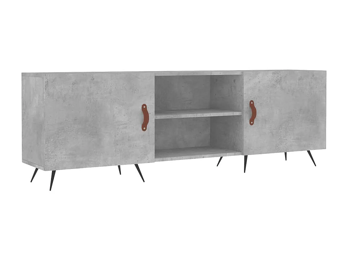 Mobile TV multimediale scaffale TV credenza TV sala da pranzo soggiorno camera da letto 150 x 30 x 50 cm legno ingegnerizzato grigio 02_0026001