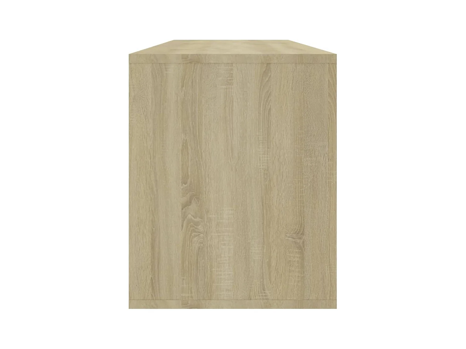 Mueble TV multimedia estantería para televisión buffet para televisión comedor salón dormitorio roble Sonoma 130 x 35 x 50 cm madera contrachapada beige 02_0027474