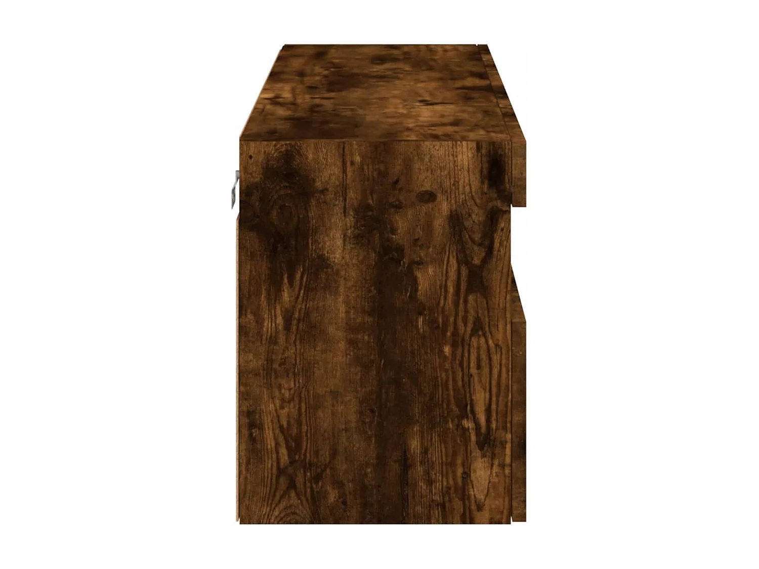 Mueble TV multimedia Estante TV Aparador TV Comedor Salón Dormitorio Montaje en pared con luces LED Roble ahumado 100 x 30 x 40 cm Marrón 02_0027966