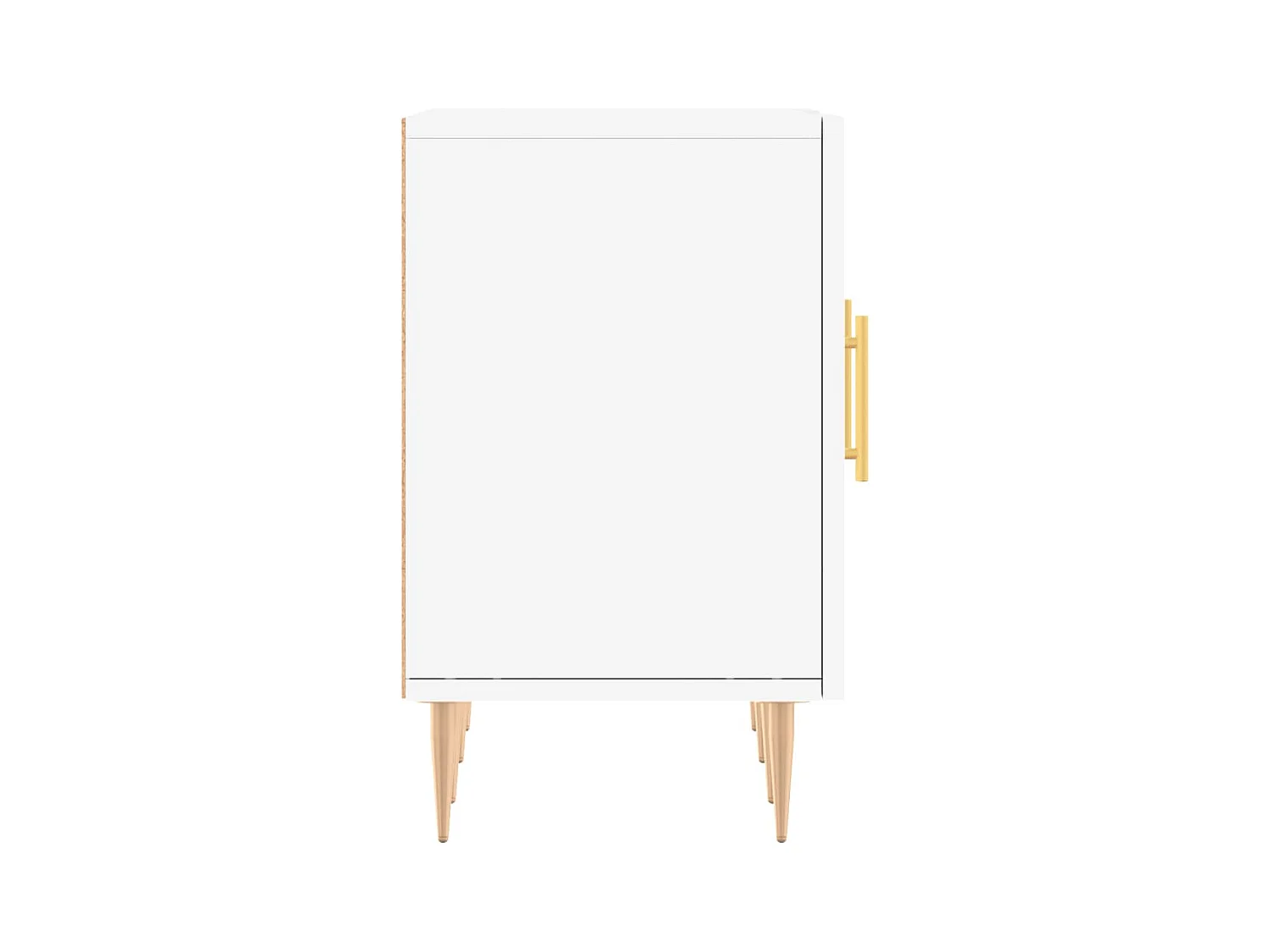 Meuble TV multimédia étagère bois blanc 150 x 30 x 50 cm 02_0025992