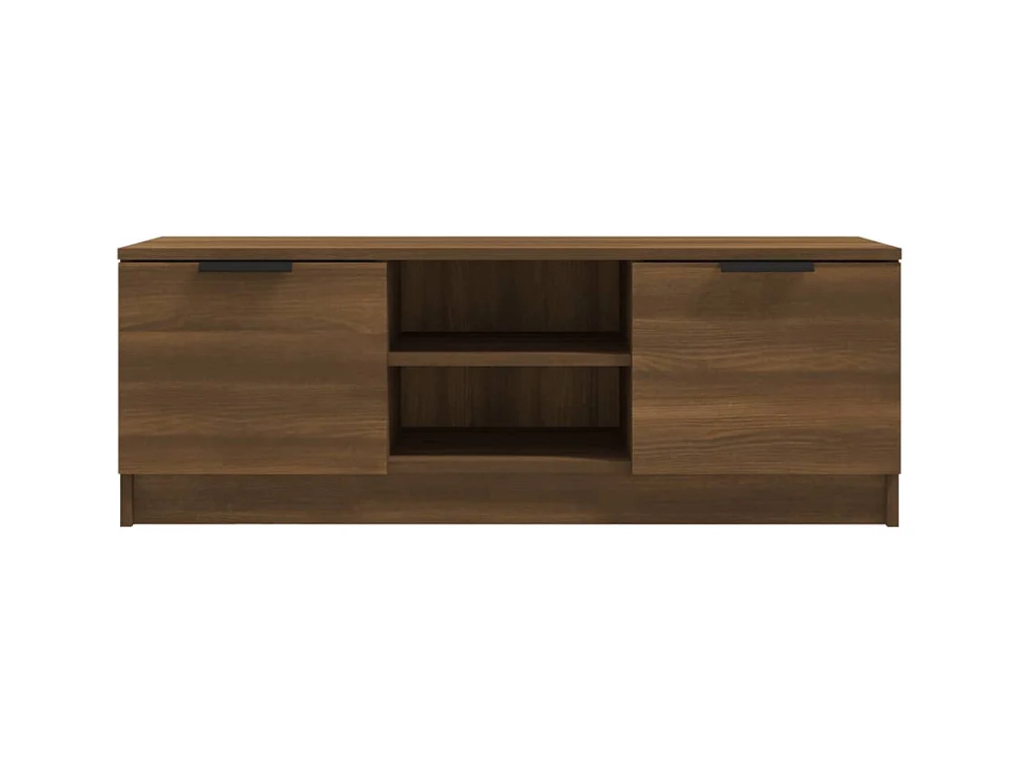 Mueble TV multimedia Estante TV Aparador TV Comedor Salón Dormitorio Roble 102 x 35 x 365 cm Madera de ingeniería marrón 02_0027126