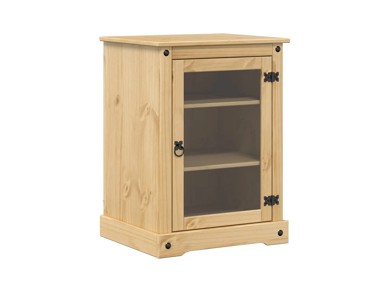 Meuble TV multimédia étagère bois marron 60 x 50 x 82 cm 02_0025428