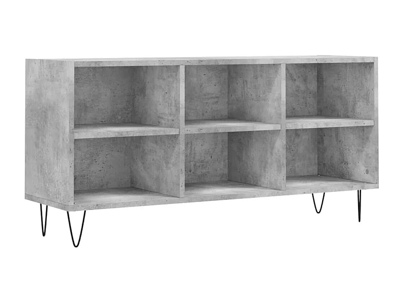 Meuble TV multimédia étagère bois marron 103.5 x 30 x 50 cm 02_0025642