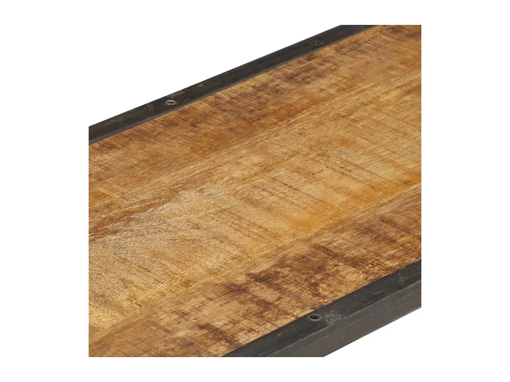 Meuble TV multimédia étagère bois marron 150 x 30 x 40 cm 02_0025961