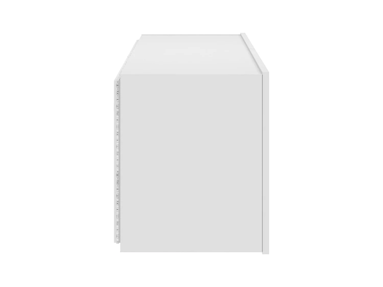 Mobile TV multimediale scaffale TV credenza TV sala da pranzo soggiorno camera da letto montaggio a parete con luci LED 100 x 35 x 41 cm bianco 02_0027853