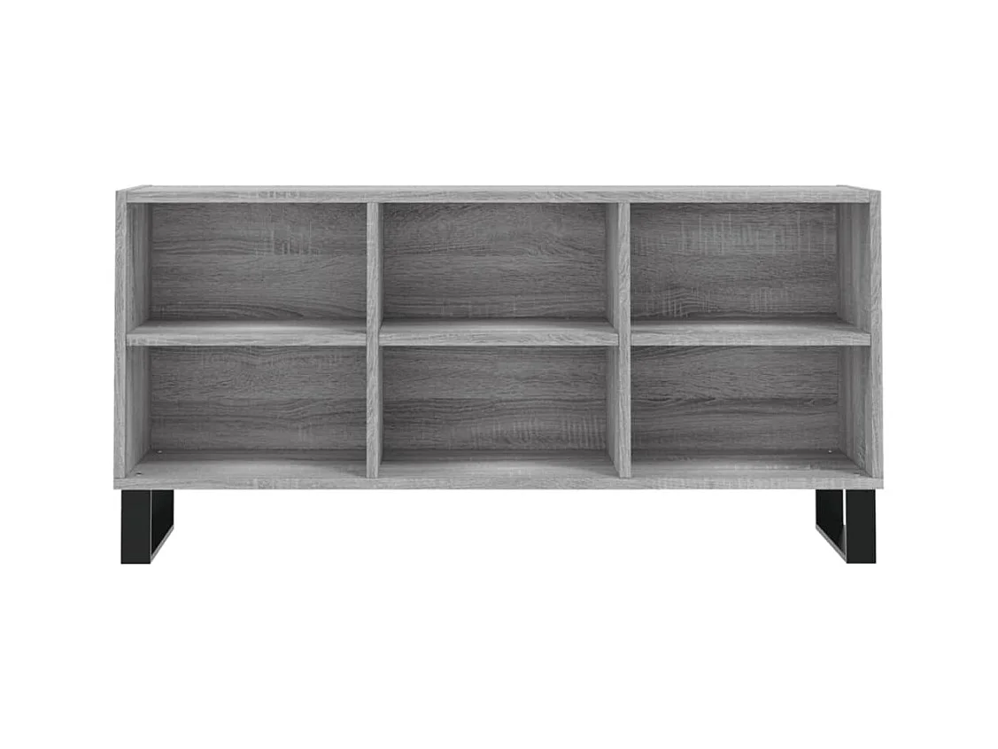 Mueble TV multimedia Estante TV Aparador TV Comedor Sala Dormitorio Sonoma 1035 x 30 x 50 cm Madera de ingeniería gris 02_0028373