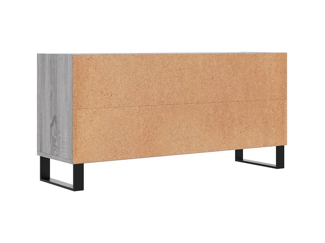 Mueble TV multimedia Estante TV Aparador TV Comedor Sala Dormitorio Sonoma 1035 x 30 x 50 cm Madera de ingeniería gris 02_0028373