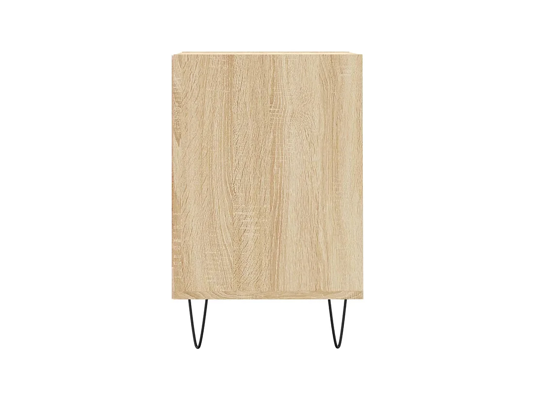 Meuble TV multimédia étagère bois marron 100 x 35 x 55 cm 02_0027426