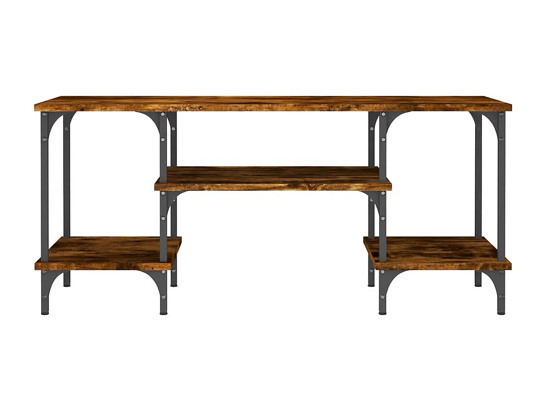 Mobile TV multimediale scaffale TV credenza TV sala da pranzo soggiorno camera da letto rovere affumicato 102 x 35 x 455 cm legno ingegnerizzato marrone 02_0027291