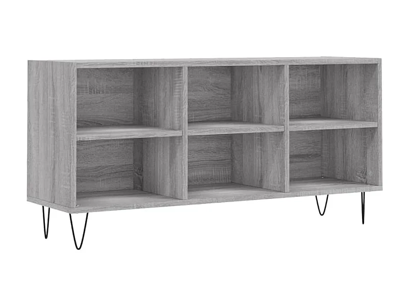 Suporte de TV multimídia prateleira de TV aparador de TV sala de jantar sala de estar quarto sonoma 1035 x 30 x 50 cm madeira projetada cinza 02_0028372