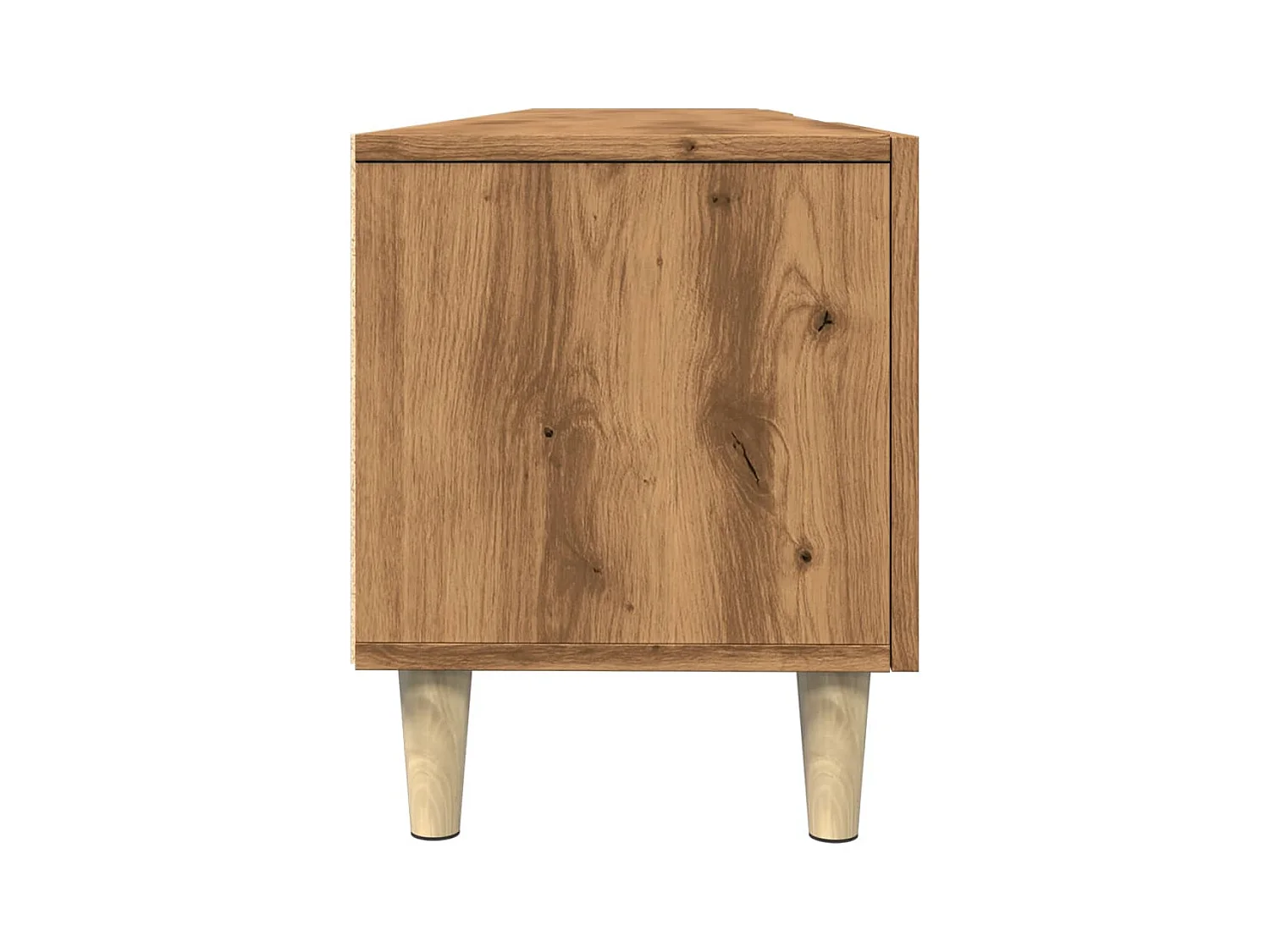 Meuble TV multimédia étagère bois marron 180 x 31.5 x 40 cm 02_0027250