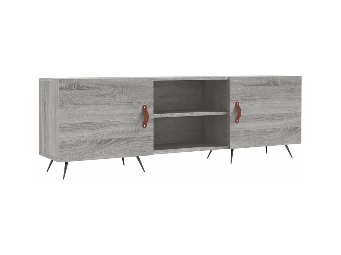 Suporte de TV multimídia prateleira de TV aparador de TV sala de jantar sala de estar quarto sonoma 150 x 30 x 50 cm madeira projetada cinza 02_0028401