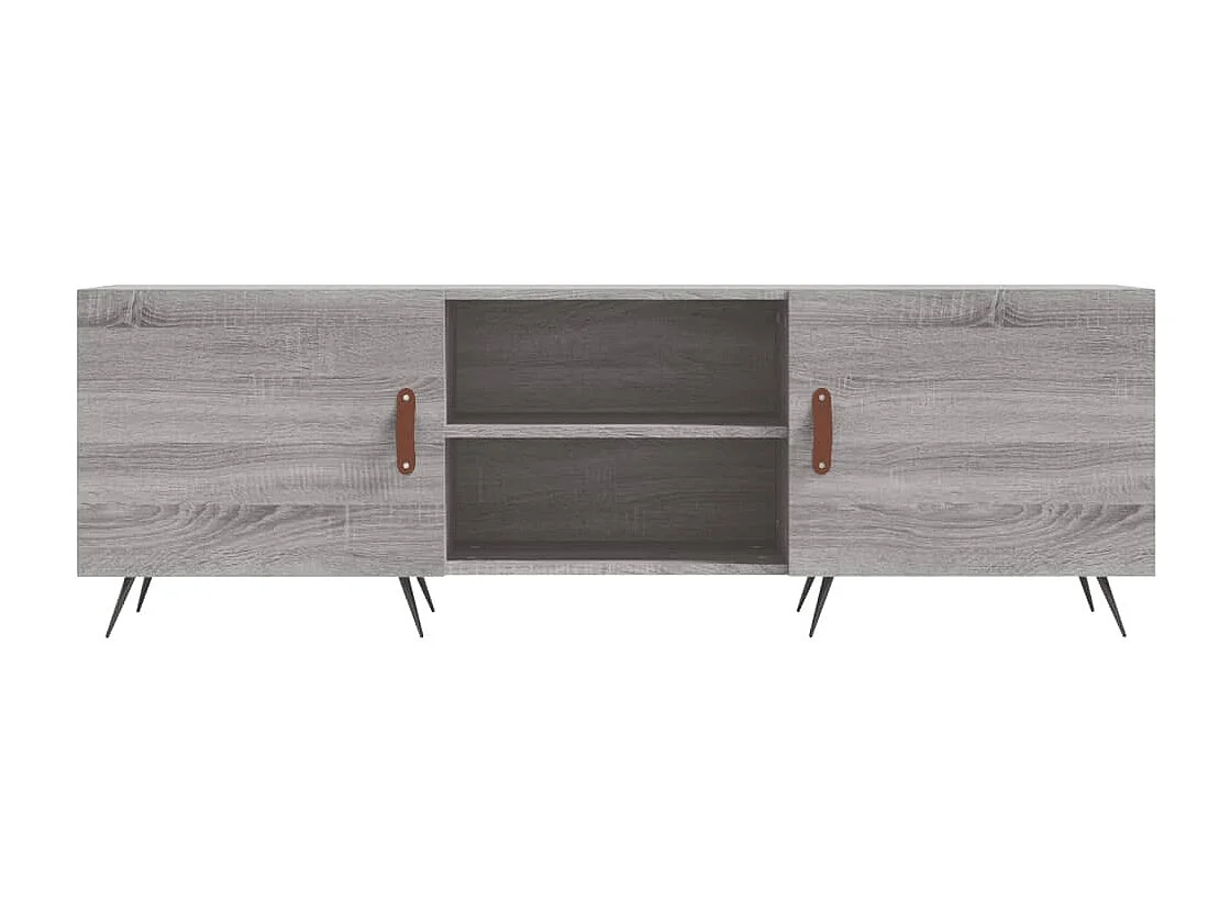 Suporte de TV multimídia prateleira de TV aparador de TV sala de jantar sala de estar quarto sonoma 150 x 30 x 50 cm madeira projetada cinza 02_0028401