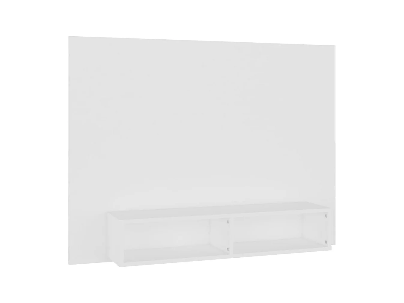 Mueble de TV multimedia Estante de TV Aparador de TV Comedor Sala de estar Dormitorio Montado en la pared 120 x 235 x 90 cm Madera de ingeniería blanca 02_0027748