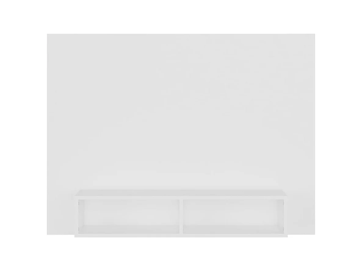 Mueble de TV multimedia Estante de TV Aparador de TV Comedor Sala de estar Dormitorio Montado en la pared 120 x 235 x 90 cm Madera de ingeniería blanca 02_0027748