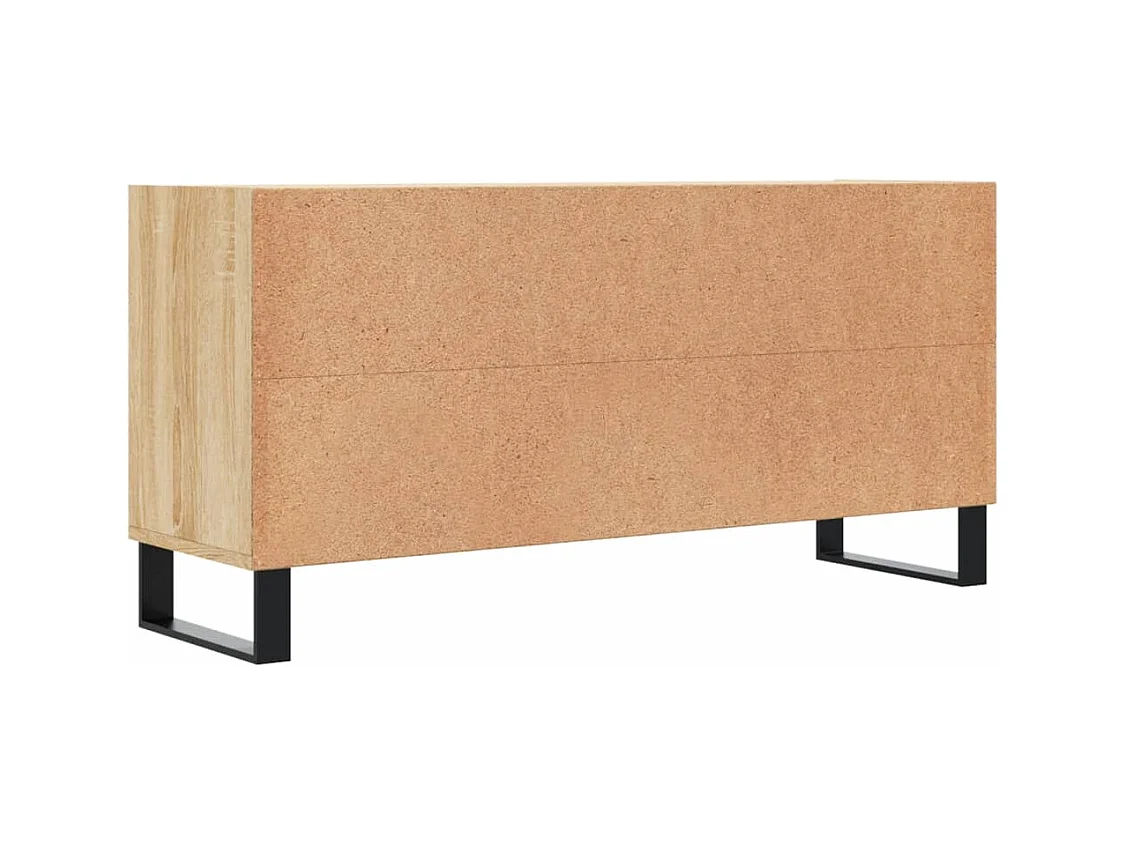 Mueble TV multimedia Estante TV Aparador TV Comedor Salón Dormitorio Roble Sonoma 1035 x 30 x 50 cm Madera de ingeniería marrón 02_0027455