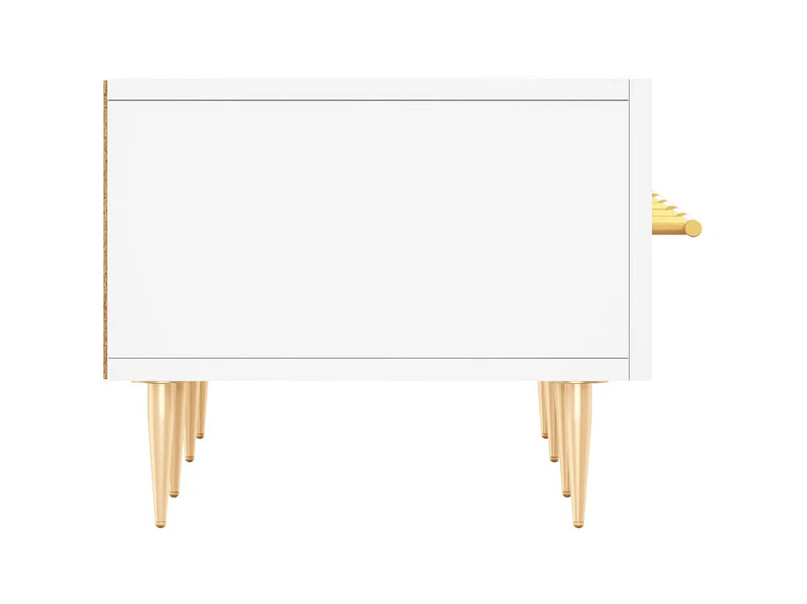Mobile TV multimediale scaffale TV credenza TV sala da pranzo soggiorno camera da letto 150 x 36 x 30 cm legno ingegnerizzato bianco 02_0026022