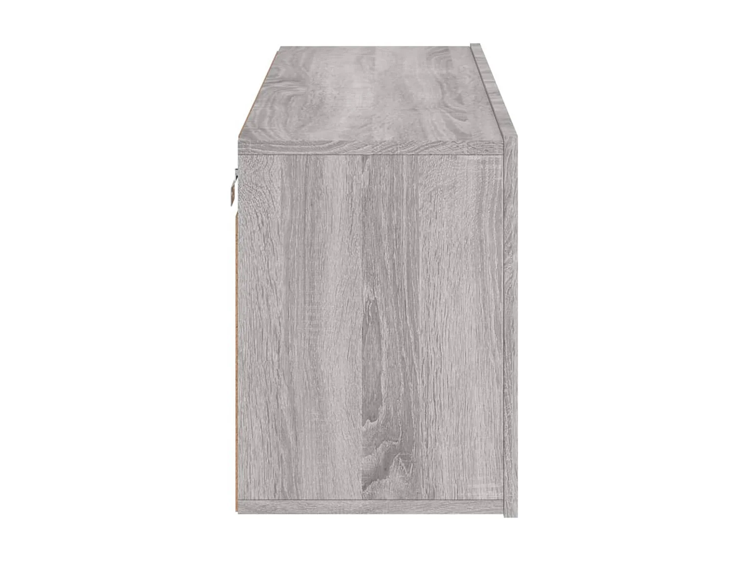 Meuble TV multimédia étagère grise 100 x 30 x 41 cm 02_0028173