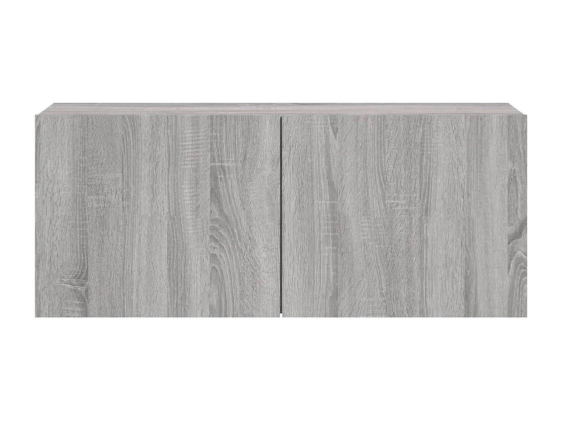 Mueble TV multimedia Estante TV Aparador TV Comedor Salón Dormitorio Pared Sonoma 100 x 30 x 41 cm Gris 02_0028173