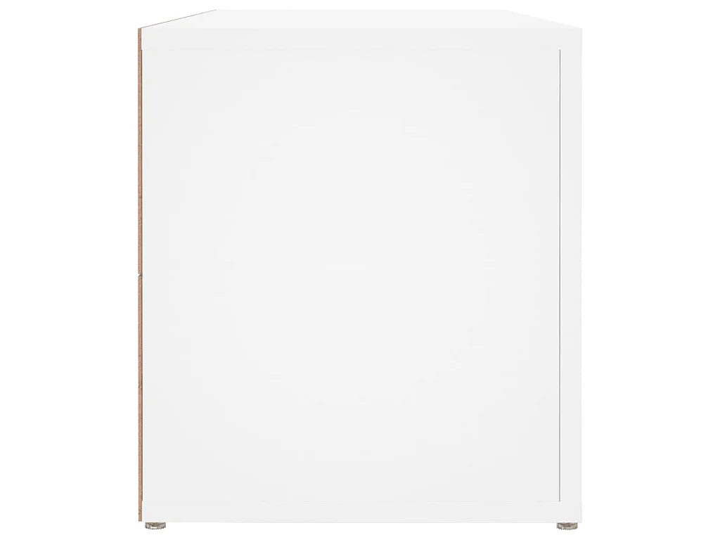 Suporte multimídia para TV prateleira para TV aparador armário para TV sala de jantar sala de estar quarto 100 x 31,5 x 35 cm madeira engenheirada branca 02_0025441