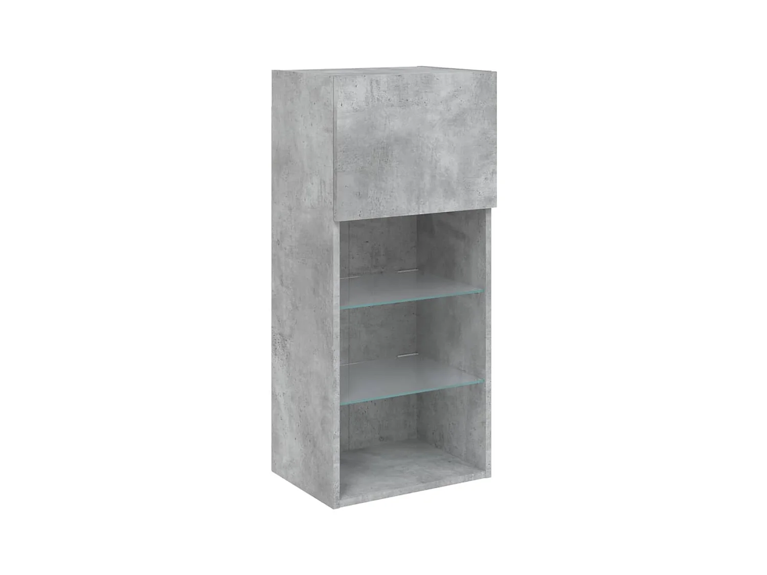 Mueble TV multimedia Estante TV Aparador TV Comedor Salón Dormitorio con luces LED 405 x 30 x 90 cm Gris 02_0026603