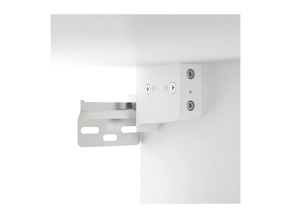 Set di mobili credenza TV soggiorno camera da letto soggiorno 3 pezzi in legno ingegnerizzato bianco 02_0024469