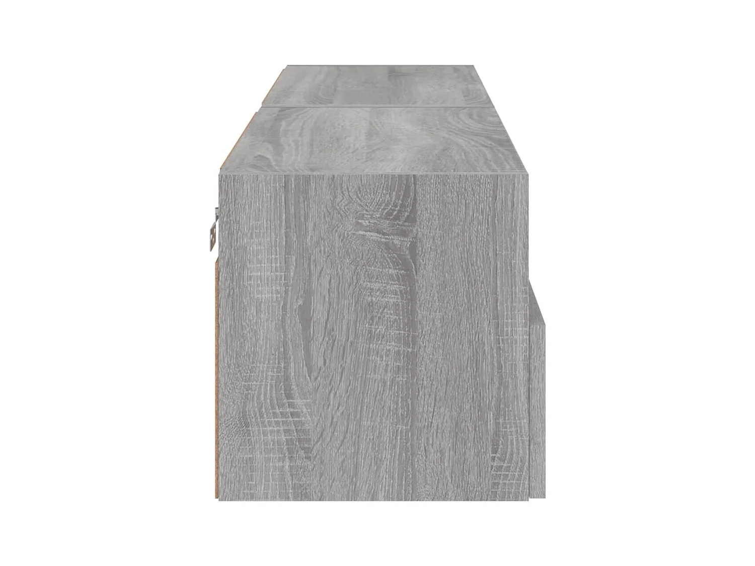 Armários de TV de parede prateleira multimídia aparador de TV sala de jantar sala de estar quarto 2 peças sonoma 60 x 30 x 30 cm madeira projetada cinza 02_0029031